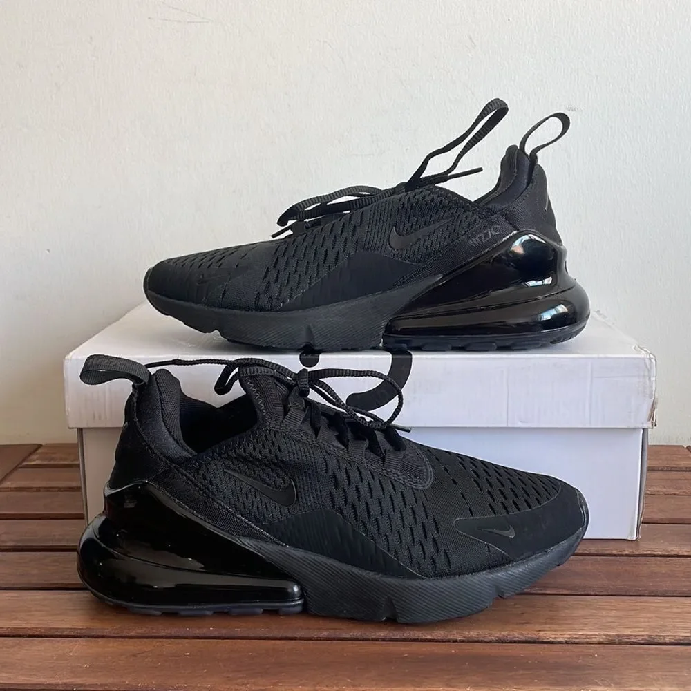 Nike Air Max 270 Black USA Women Size 7/UK 4.5/EU 38(AH6789-006)
